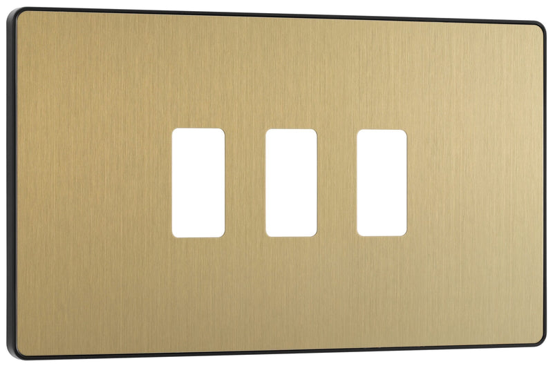 BG Electrical Grid - 3 module, rectangular