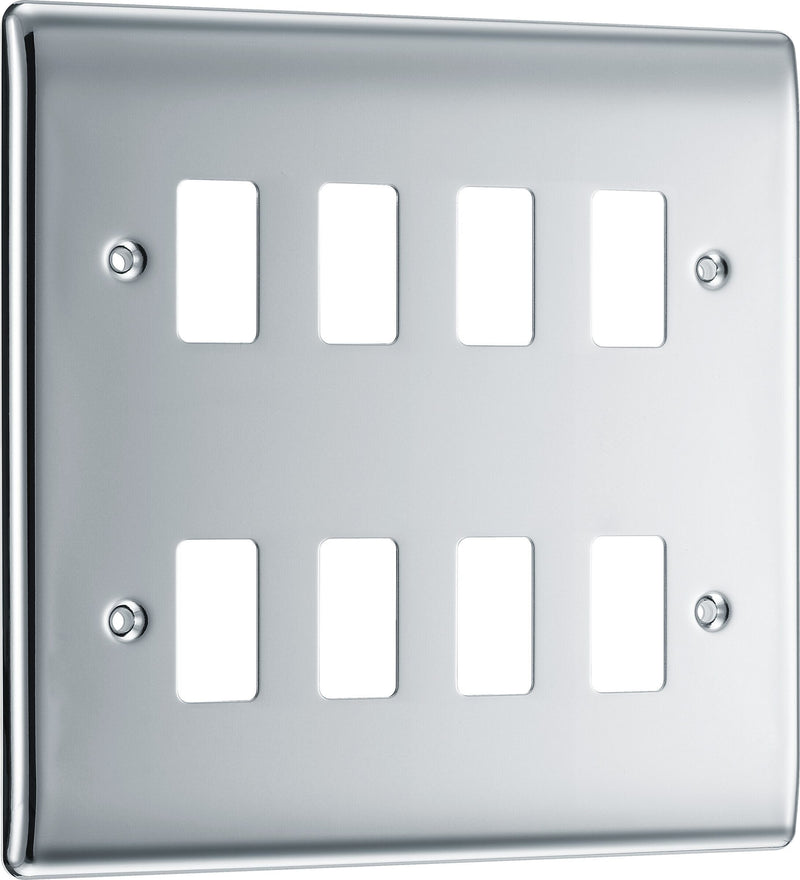 BG Electrical Grid - 8 module, square