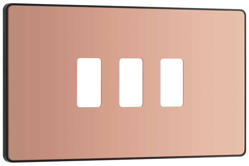BG Electrical Grid - 3 module, rectangular
