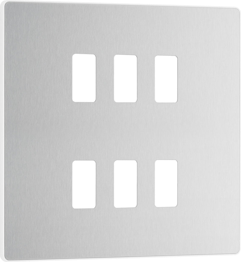 BG Electrical Grid - 6 module, square