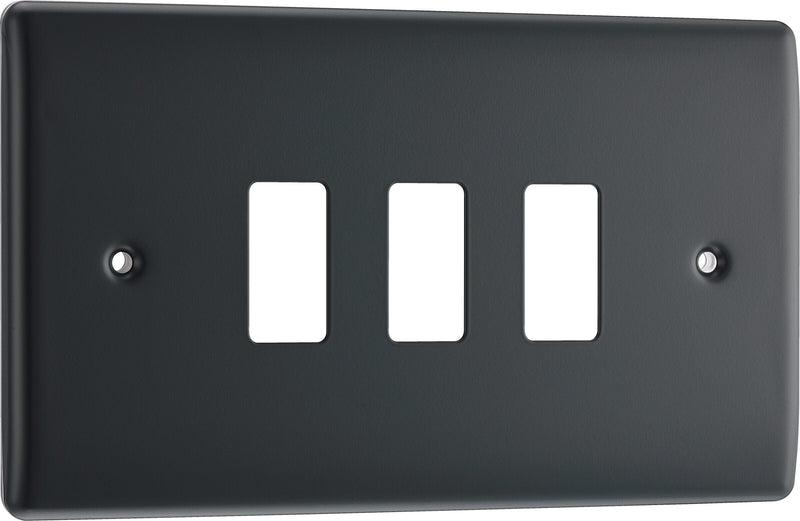 BG Electrical Grid - 3 module, rectangular