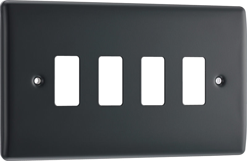 BG Electrical Grid - 4 module, rectangular