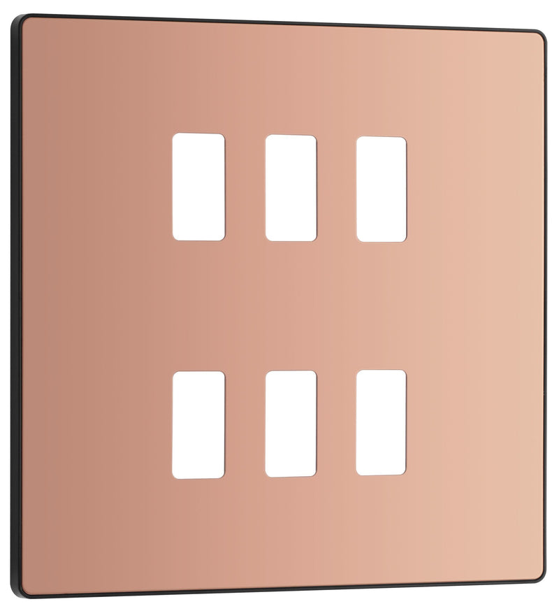 BG Electrical Grid - 6 module, square