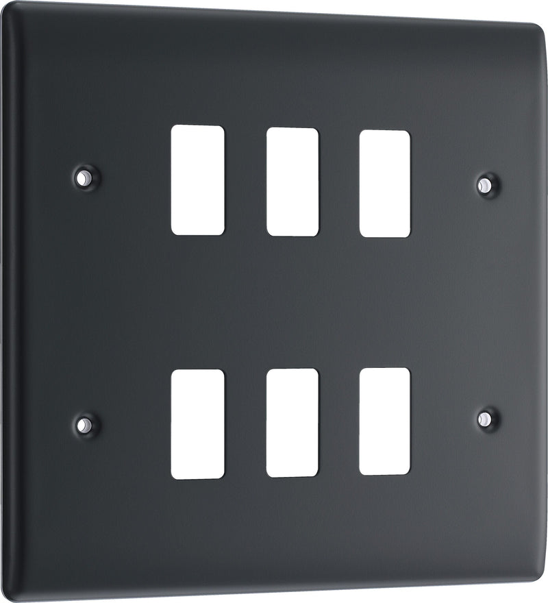 BG Electrical Grid - 6 module, square