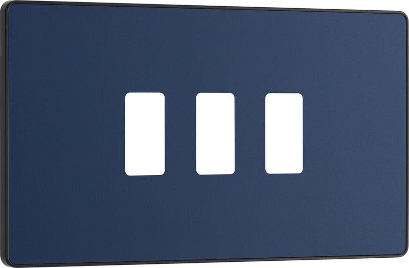 BG Electrical Grid - 3 module, rectangular