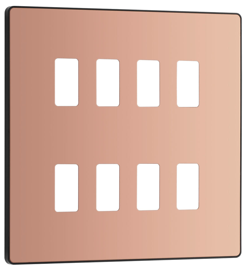 BG Electrical Grid - 8 module, square