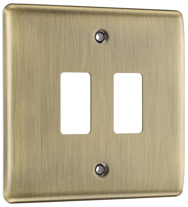BG Electrical Grid - 2 module, square