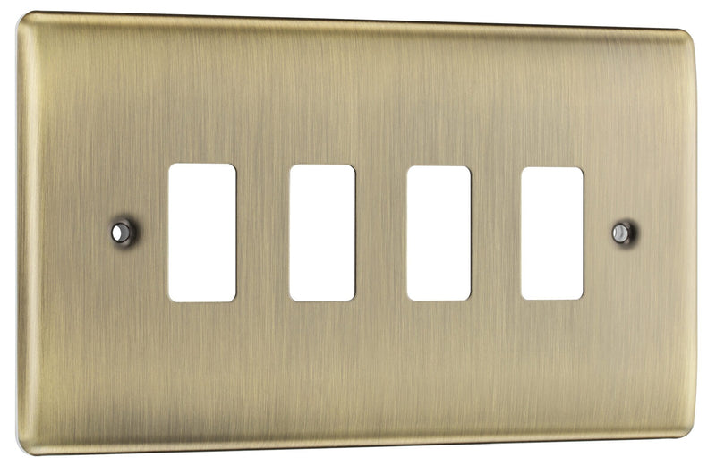 BG Electrical Grid - 4 module, rectangular