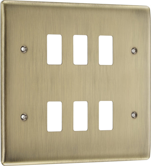 BG Electrical Grid - 6 module, square