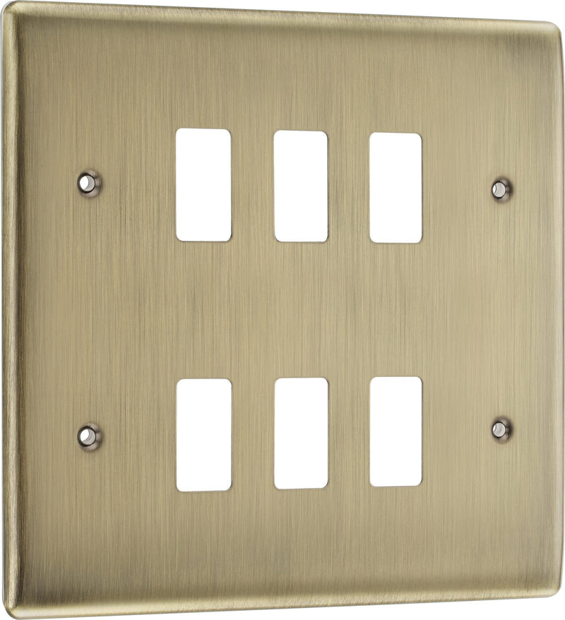 BG Electrical Grid - 6 module, square