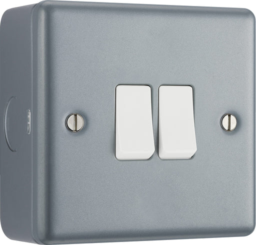BG Electrical Metal Clad - Double, 2 way switch