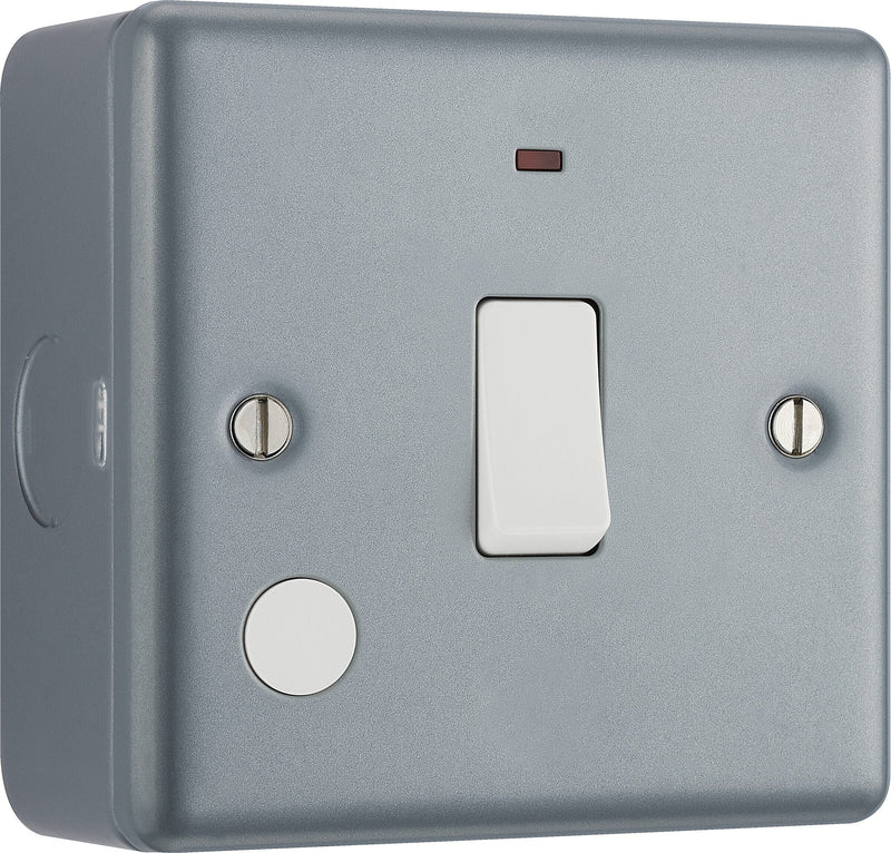 BG Electrical Metal Clad - 20A, double pole, with indicator