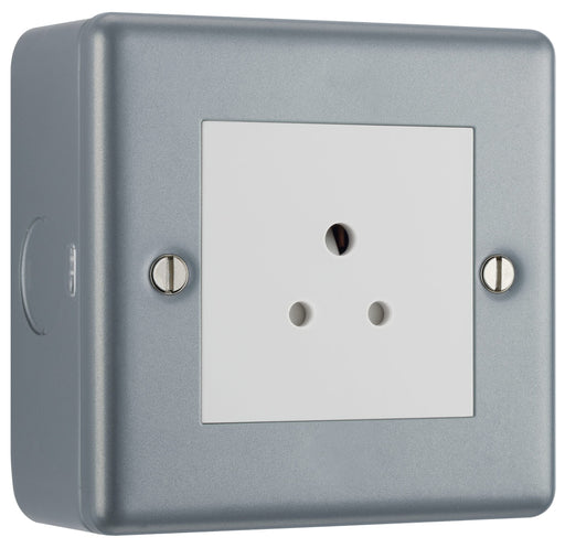 BG Electrical Metal Clad - 2A, single, unswitched, round pin