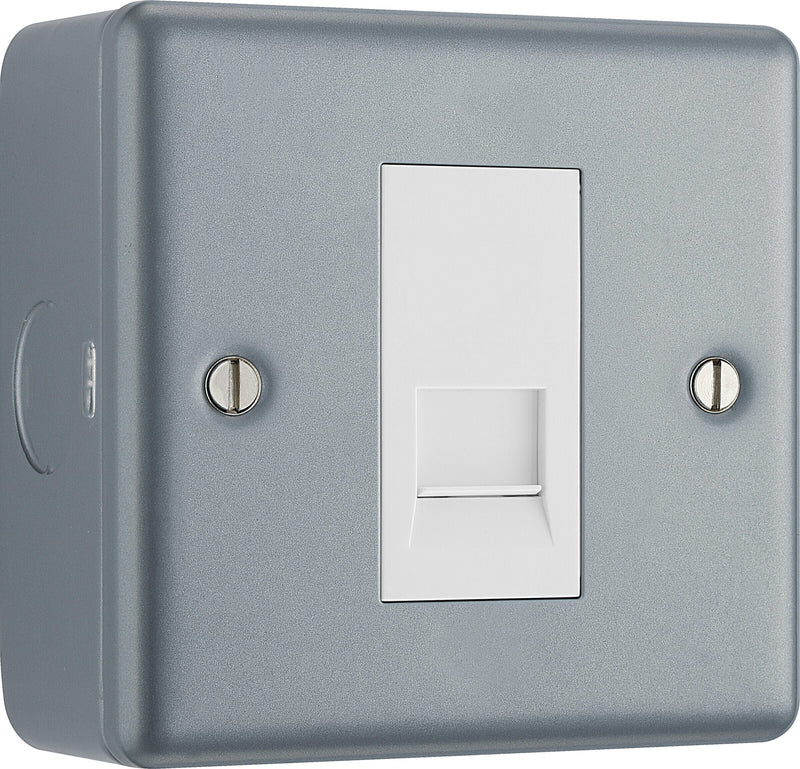 BG Electrical Metal Clad - Single, telephone socket, secondary