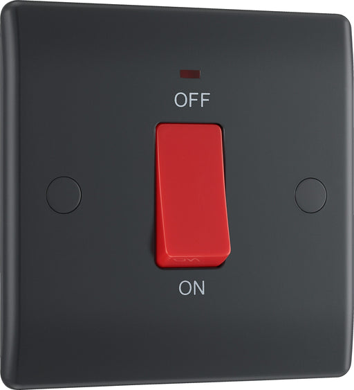 BG Electrical Part M - 45A, double pole, single plate, with indicator