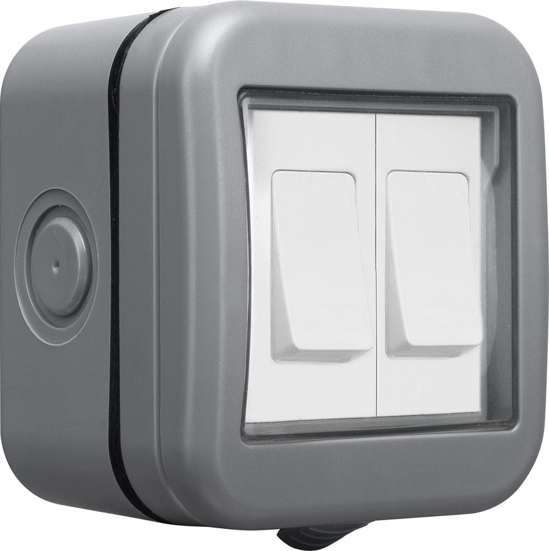 BG Electrical Weatherproof IP55 - Double, 2 way switch, IP55