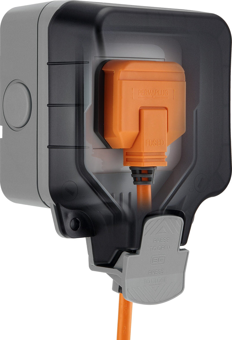 BG Electrical Weatherproof Storm - Single unswitched, IP66