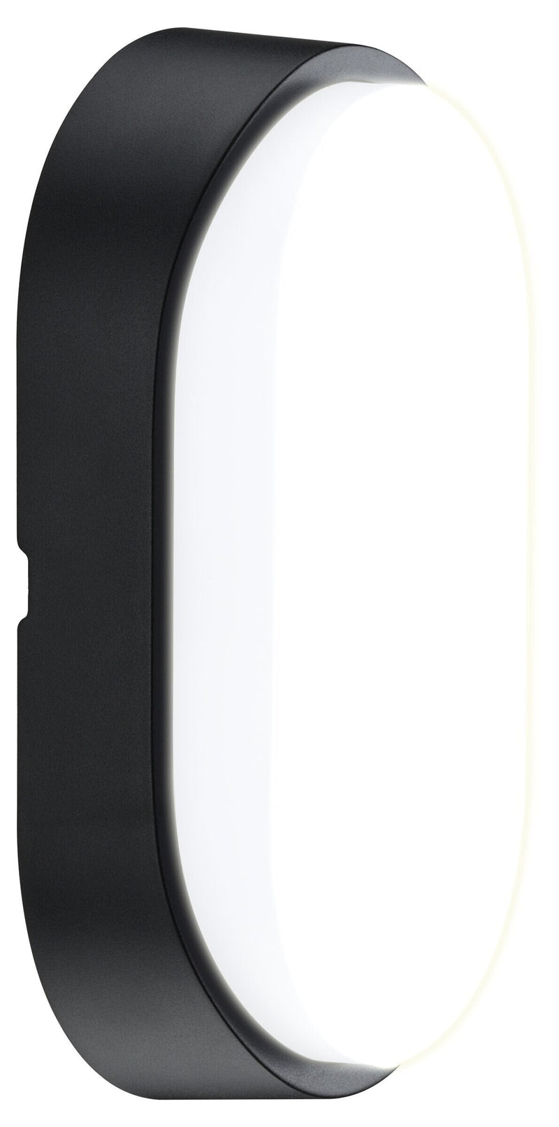 Luceco Ext Residential - Exterior residential bulkhead oval 700lumens with white or black bezel