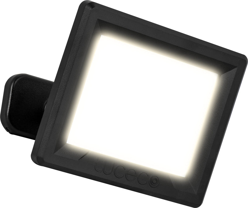 Luceco Essence Floodlight - Essence floodlight with ball joint 20W black 4000k colour temp