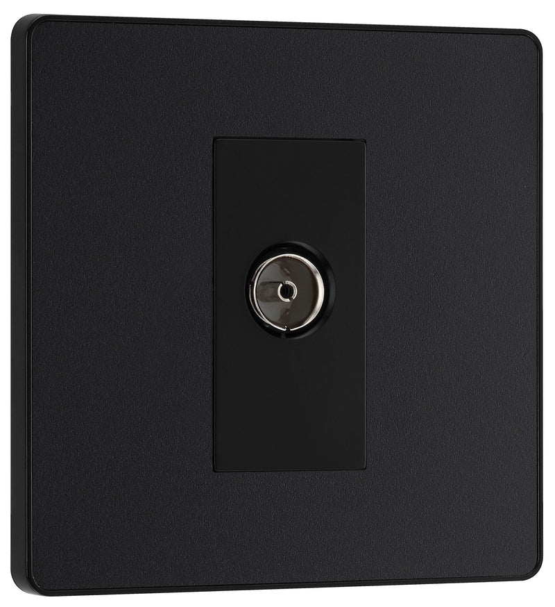 BG Electrical Evolve Matt Black - Single, co-axial