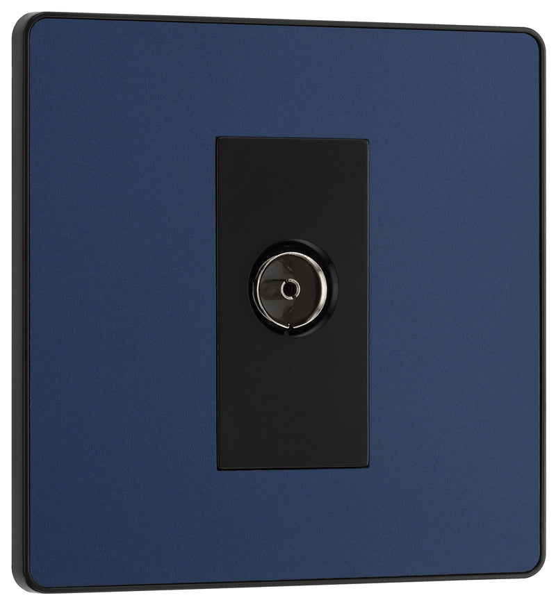 BG Electrical Evolve Matt Blue - Single, co-axial