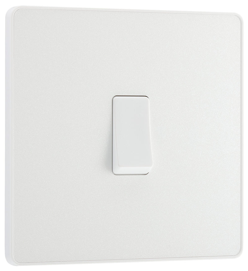 BG Electrical Evolve Pearlescent White - Single, 2 way switch
