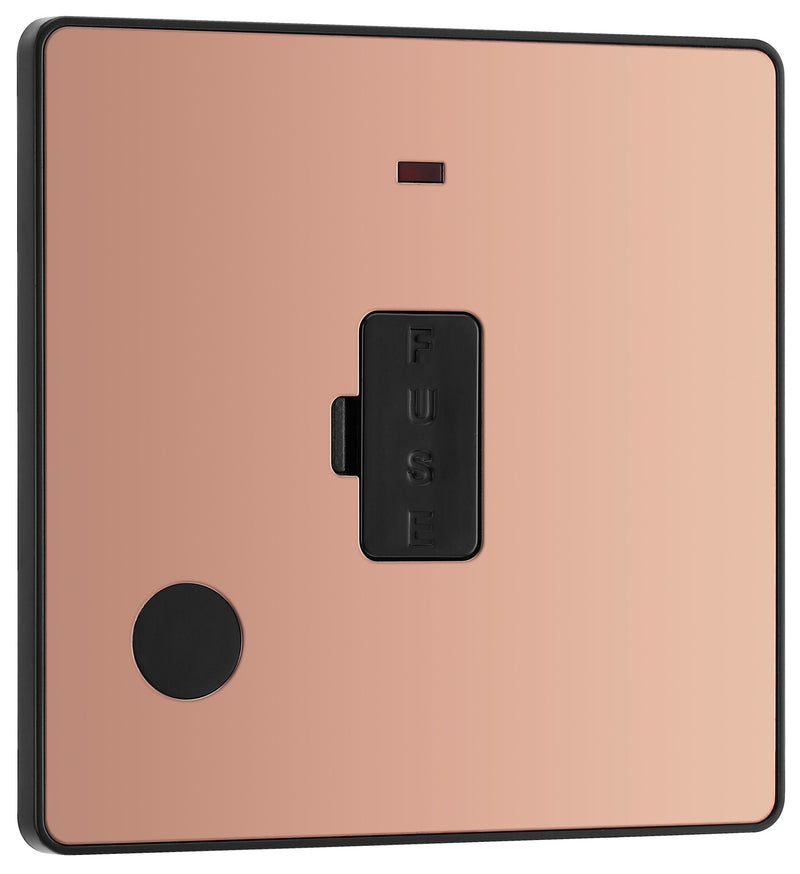 BG Electrical Evolve Polished Copper - Unswitched and fused