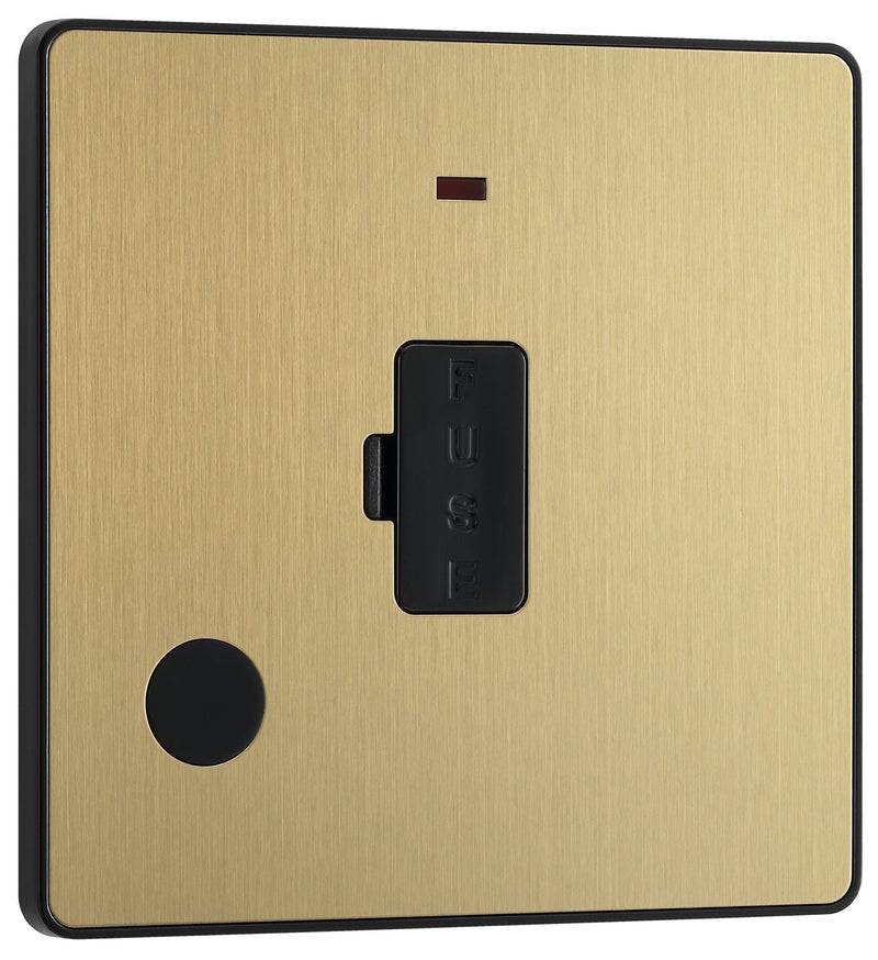 BG Electrical Evolve Satin Brass - Unswitched and fused