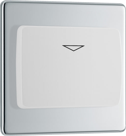BG Electrical Flatplate Screwless Polished Chrome - Hotel key card switch