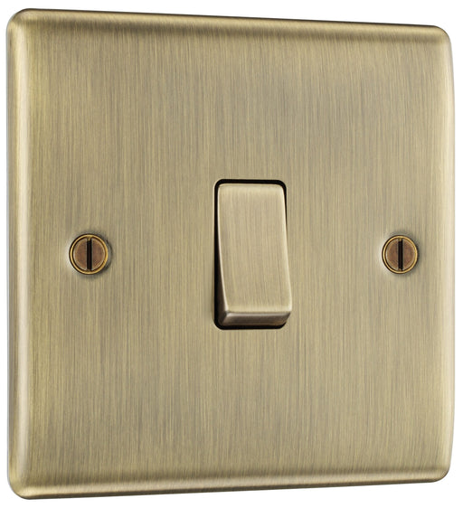 BG Electrical Nexus Metal Antique Brass - Single, 2 way switch