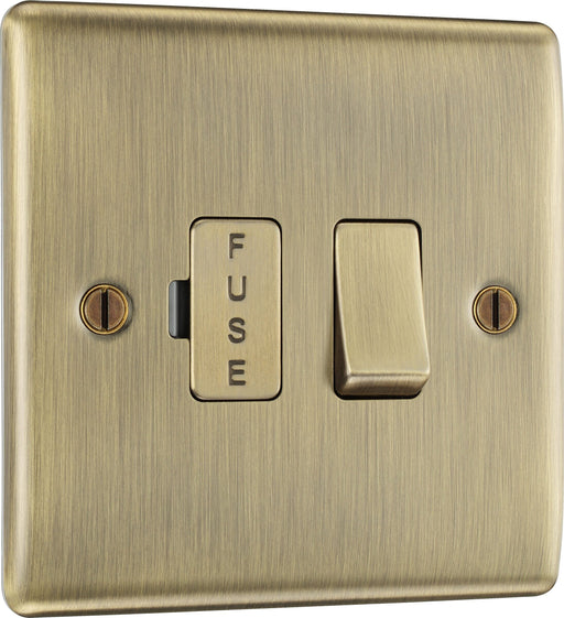BG Electrical Nexus Metal Antique Brass - Switched and fused