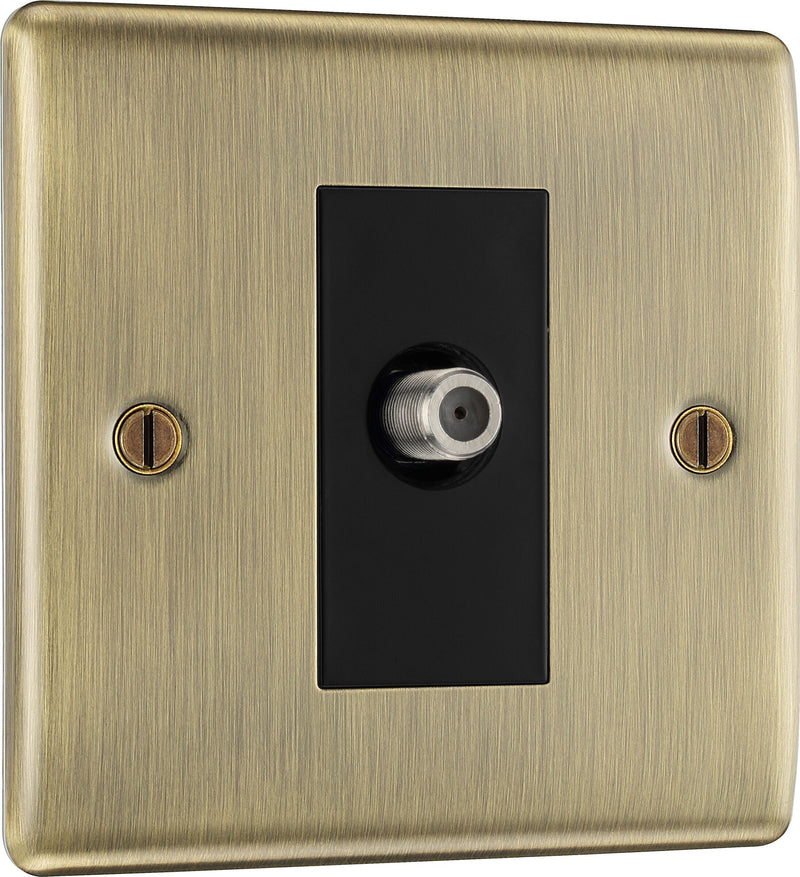 BG Electrical Nexus Metal Antique Brass - Single satellite