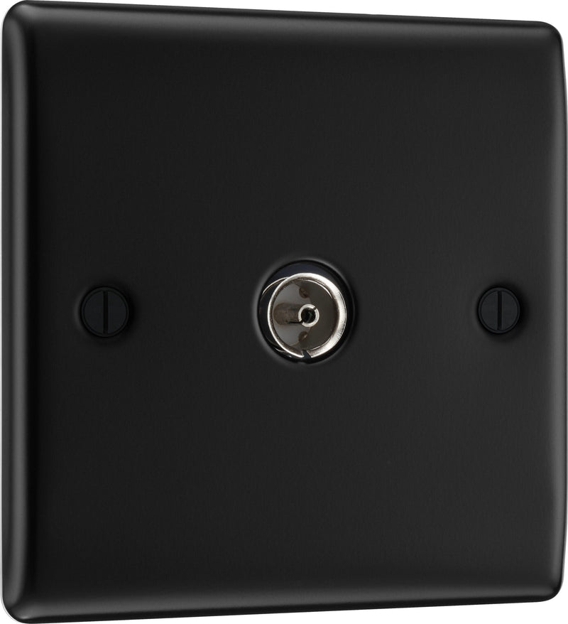 BG Electrical Nexus Metal Matt Black - Single, co-axial