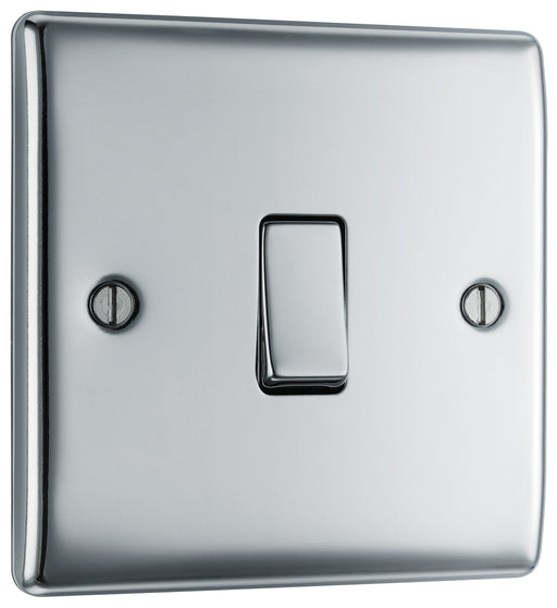 BG Electrical Nexus Metal Polished Chrome - Single, 2 way switch
