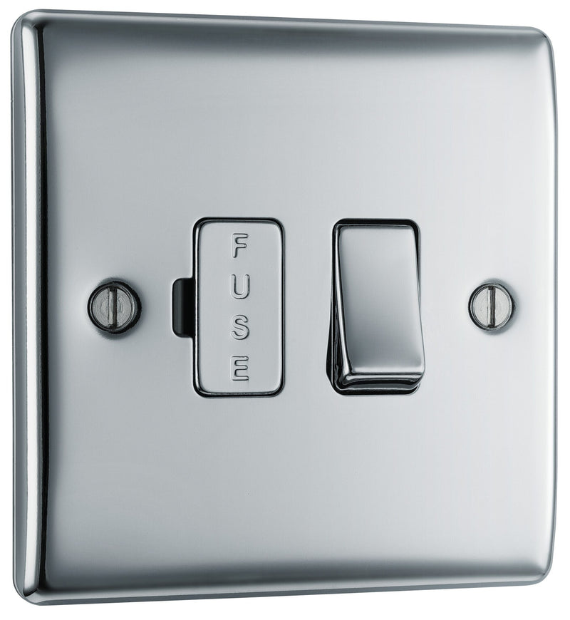 BG Electrical Nexus Metal Polished Chrome - Switched and fused