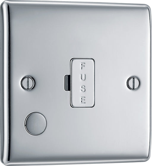 BG Electrical Nexus Metal Polished Chrome - Unswitched and fused with flex outlet