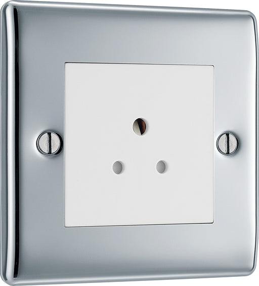 BG Electrical Nexus Metal Polished Chrome - 2A, Single, unswitched, round pin