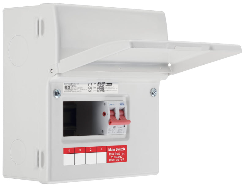 BG Circuit Protection Main Switch - 6 module, 4 way, 100A Main Switch