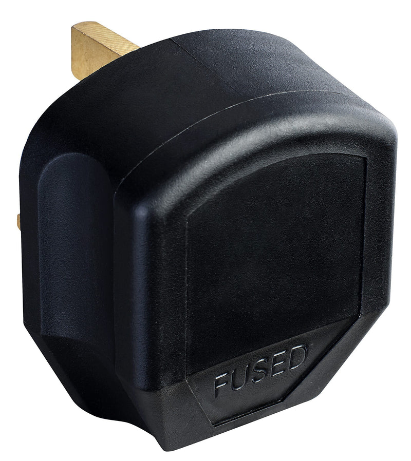 Masterplug Basic - 13A, Black