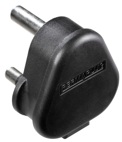 Masterplug Basic - Round Pin, 15A, Black