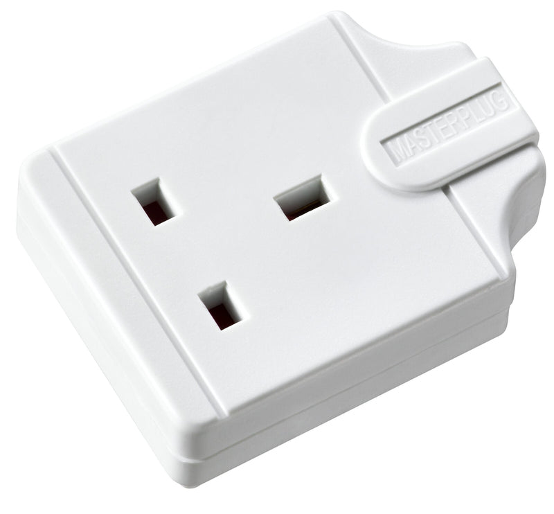 Masterplug Basic - 1 Socket, 13A, White