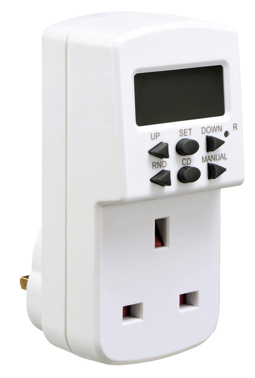 Masterplug Timer - 7 Day, White