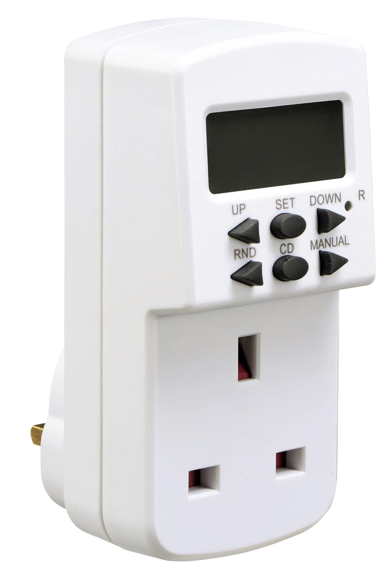 Masterplug Timer - 7 Day, White