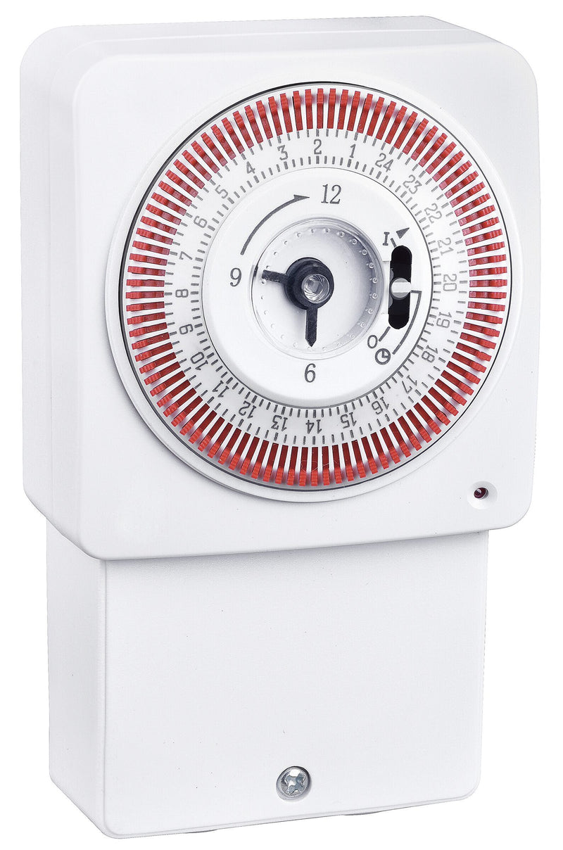 Masterplug Timer - 24 Hour - Wired, White