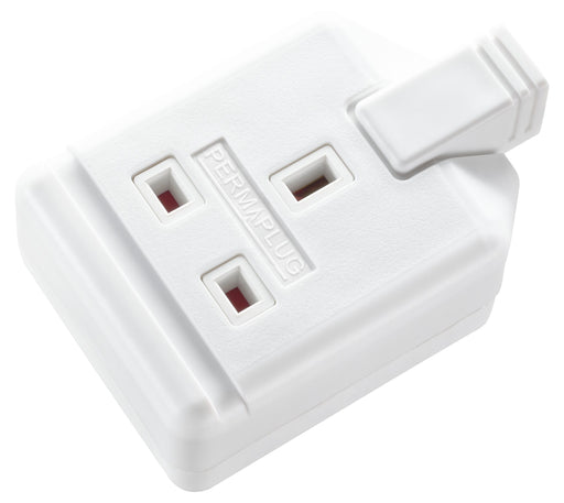 Masterplug Work - 1 Socket, 13A, White