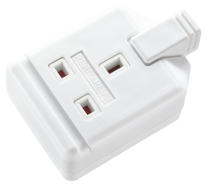 Masterplug Work - 1 Socket, 13A, White