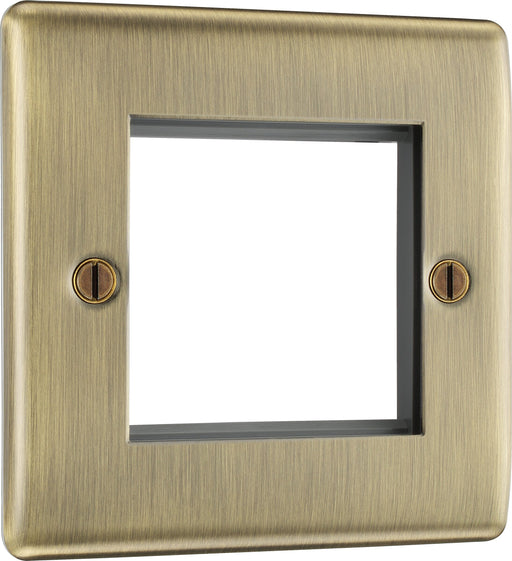 BG Electrical Euro Module - 2 module - square