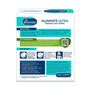 Dr. Beckmann Glowhite Ultra Fabric Whitener 4 x 40g Sachets - Restores Whites, Removes Stains, Treats Greyness, 20 C Wash