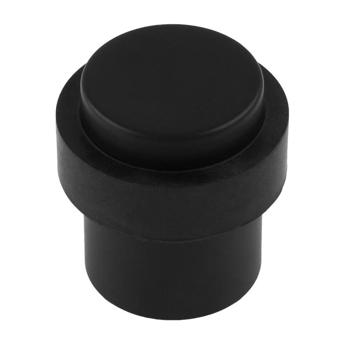 40 X 30Mm - Floor Mounted Doorstop - Concealed Fix - Matt Black 40mm
