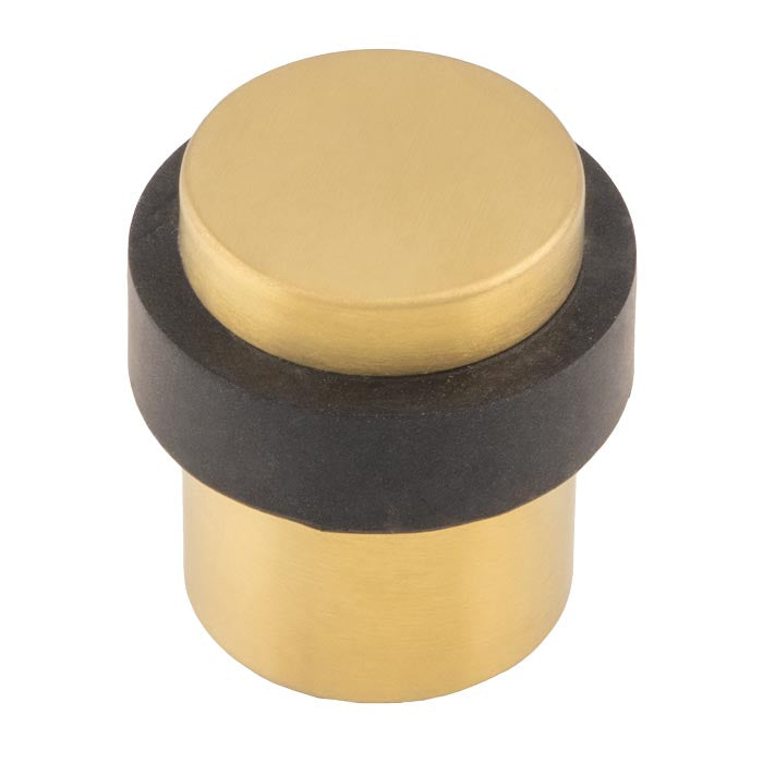 40 X 30Mm - Floor Mounted Doorstop - Concealed Fix - Satin PVD 40mm